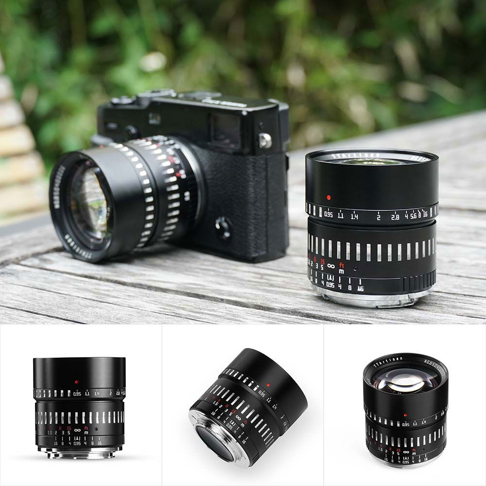 TTArtisan APS-C 50mm F/0.95 FUJI X Black & Silver