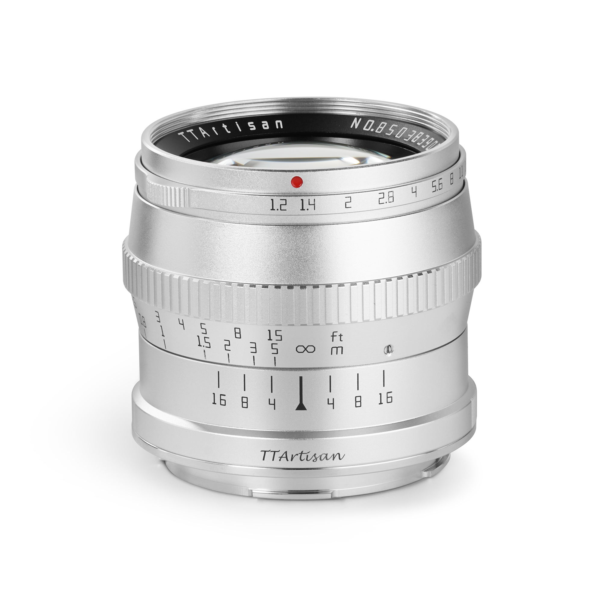 TTArtisan 50mm f1.2 APS-C for FUJI FX Mount Silver