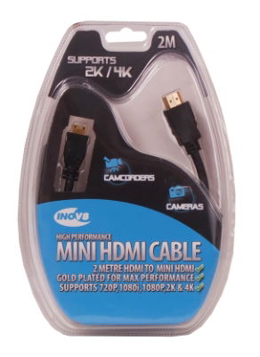 INOV8 HDMI to HDMI Micro Type D 2M