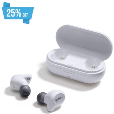 Boya True Wireless In-Ear Earbuds White