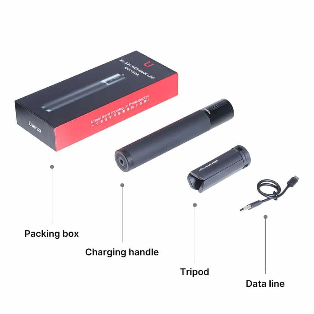 Ulanzi BG-3 Power Bank Handle 10000mAh With Tripod