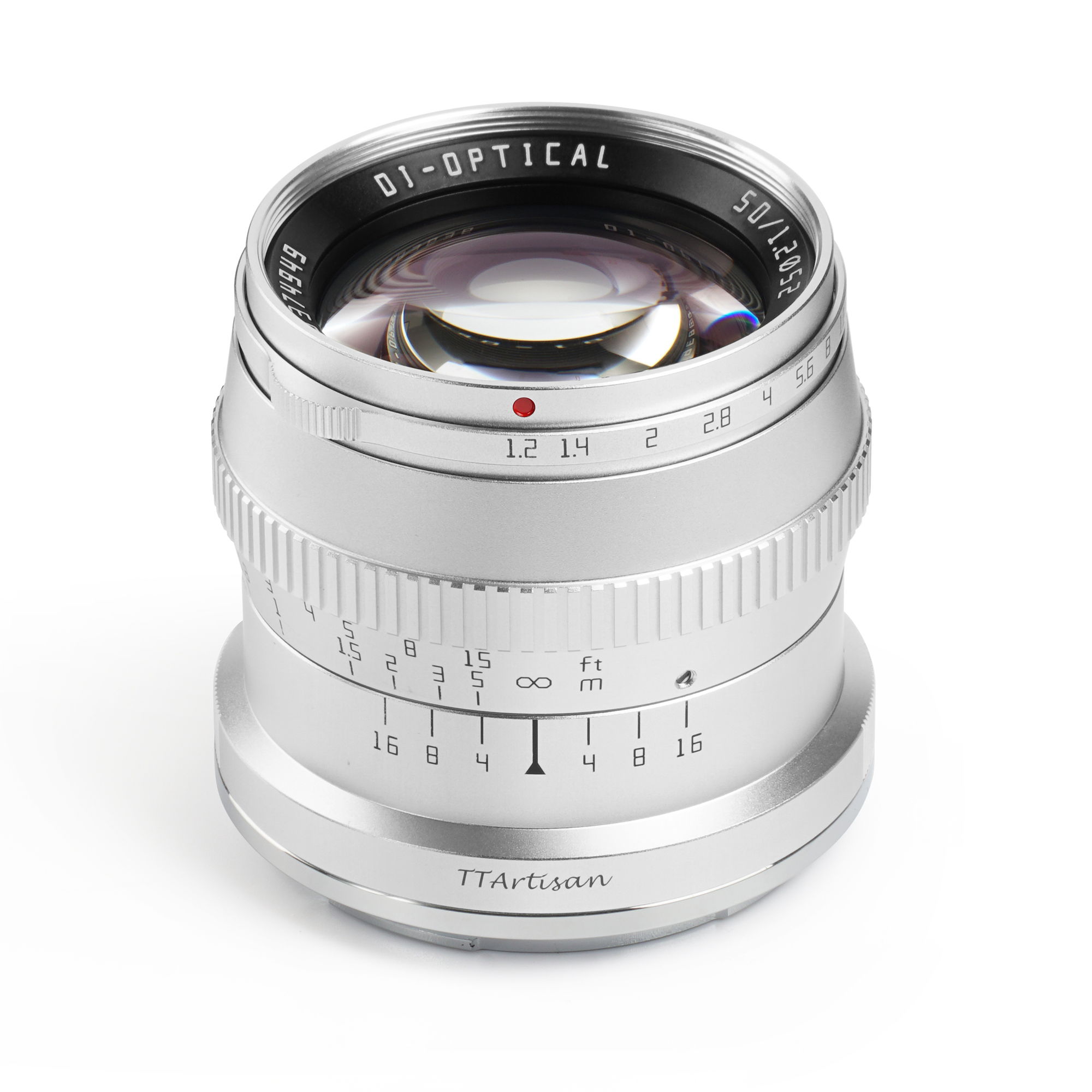 TTArtisan 50mm f1.2 APS-C for FUJI FX Mount Silver