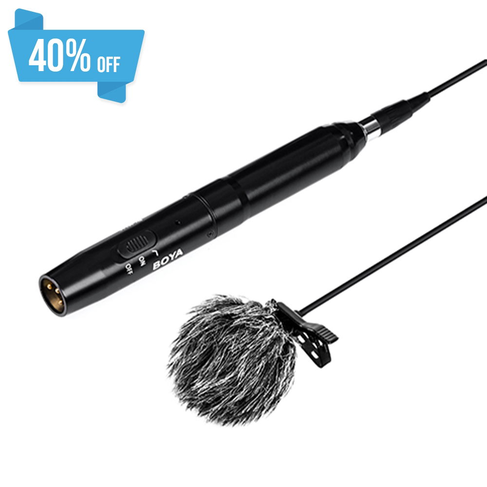 Boya Lavalier Mic Pro Cardiod XLR BY-M11C