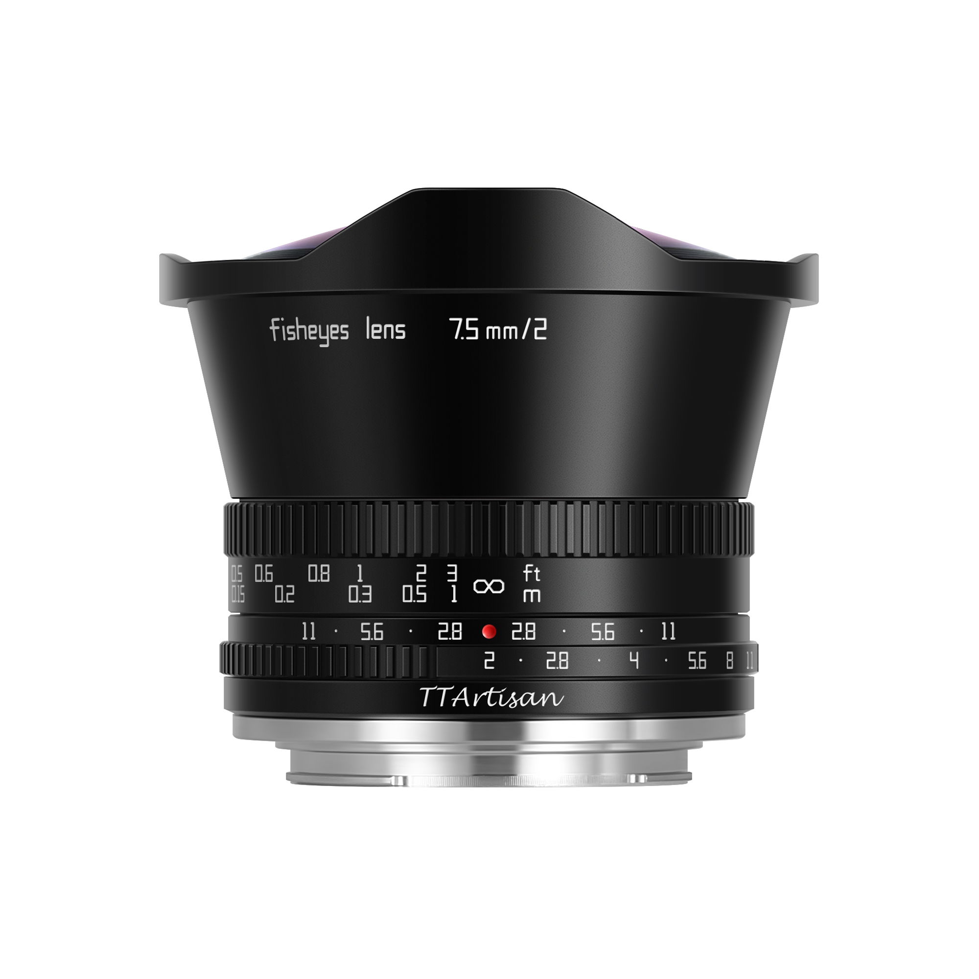 TTArtisan APS-C 7.5mm F/2.0 Canon M Mount Black