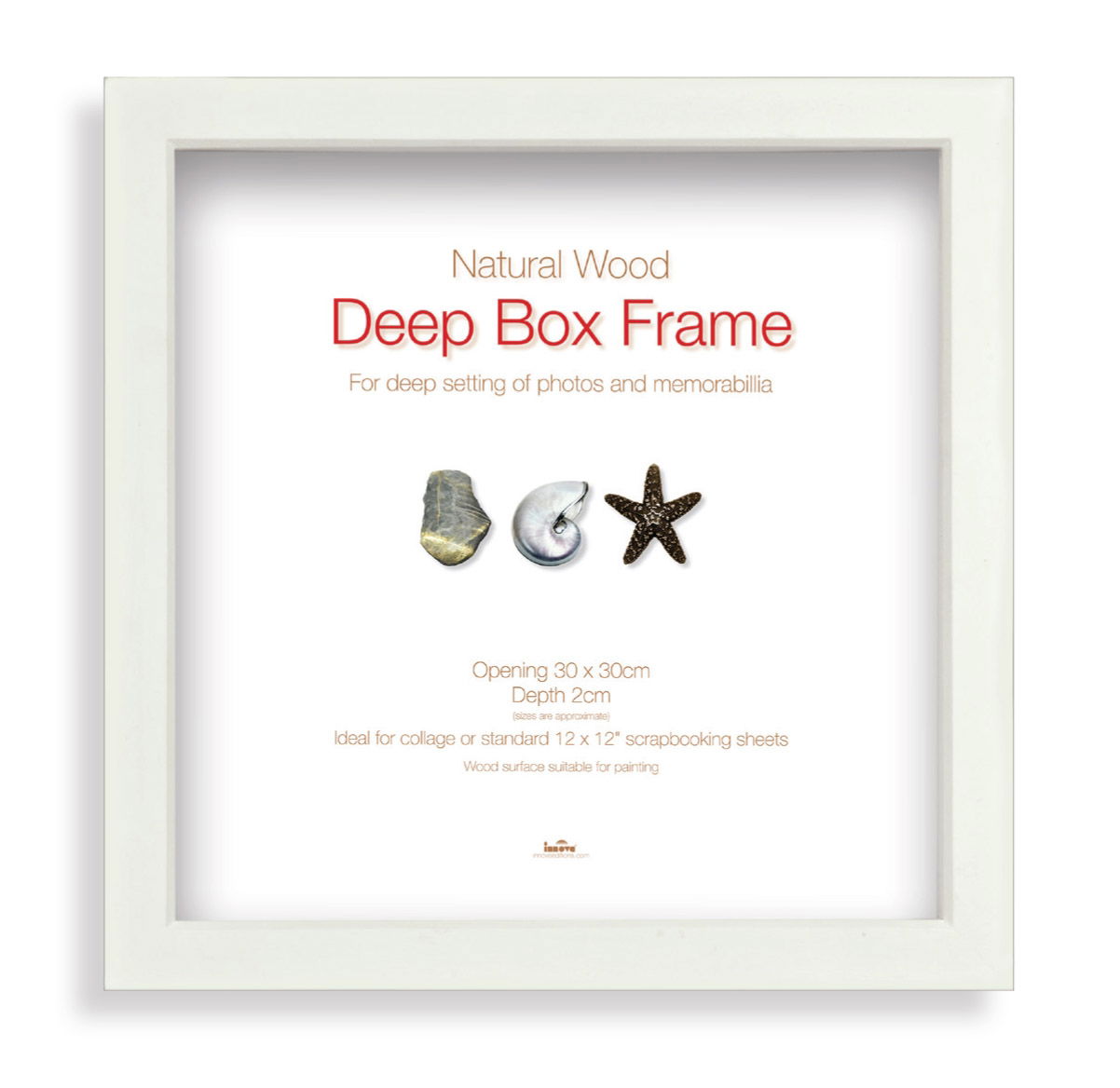 PI02372 Box Frame white 30x30