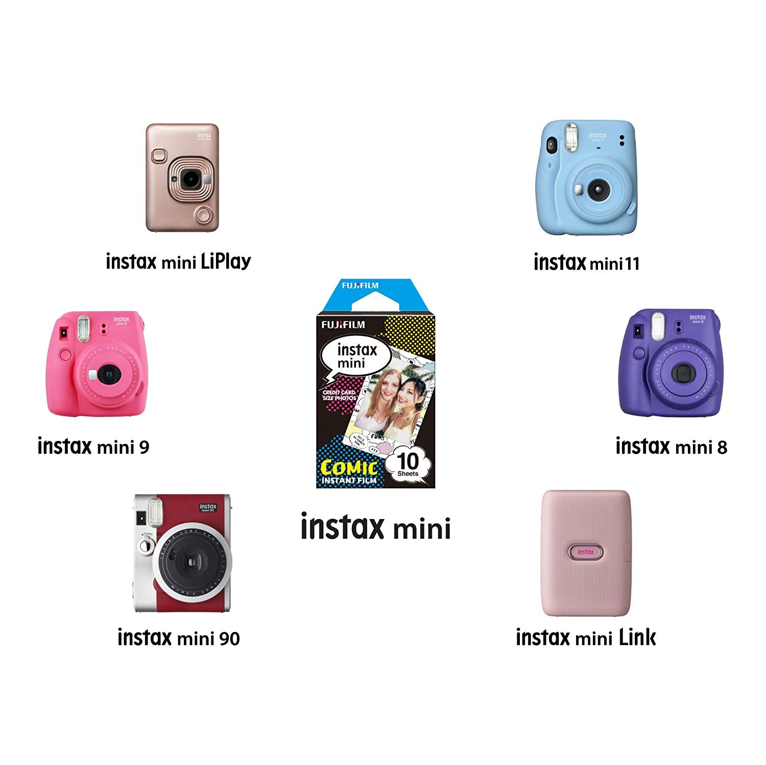 INSTAX MINI COMIC STRIP FILM PK OF 10EXP