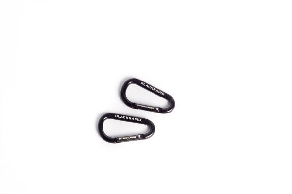 BlackRapid CarabineR - 2 Pack Aluminum 70mm Black Carabiners