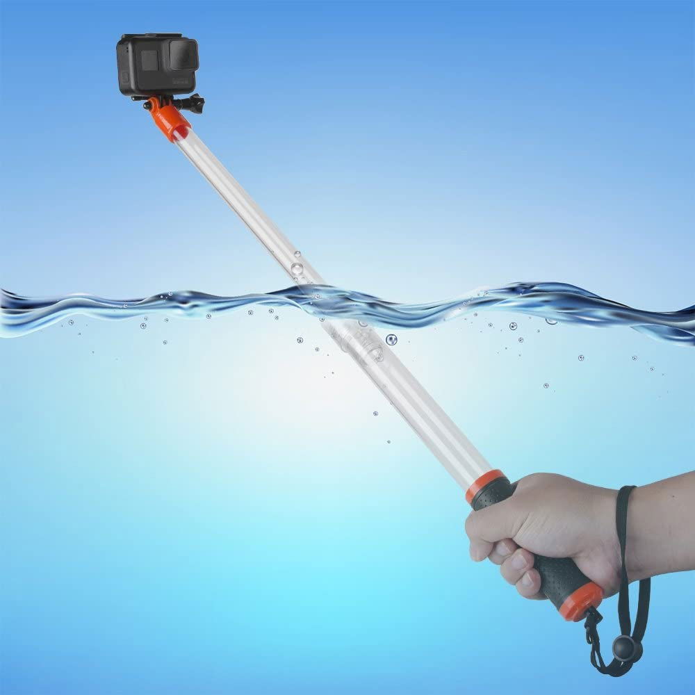 Telesin Transparent Floating Extendable Monopod Selfie Stick