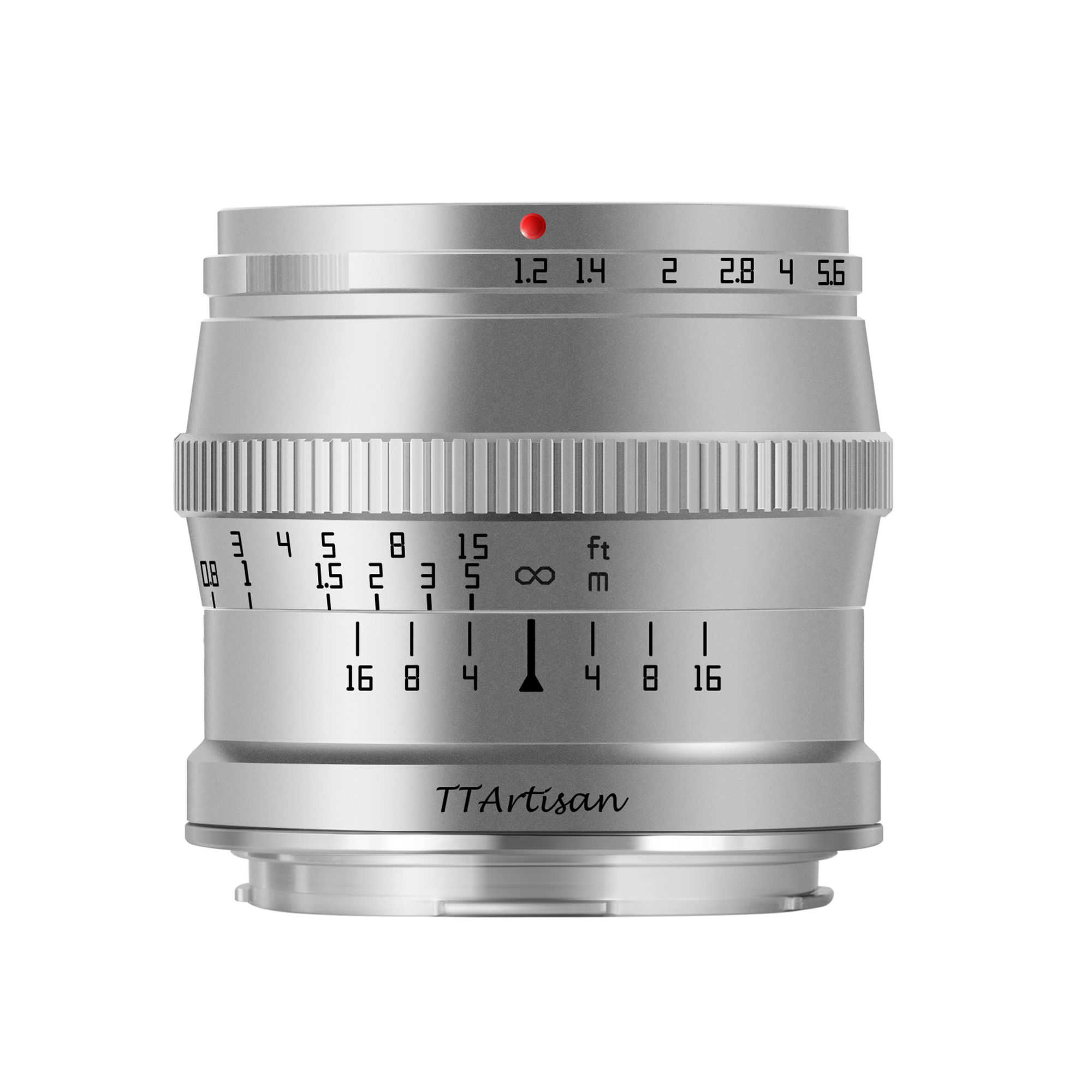 TTArtisan 50mm f1.2 APS-C for FUJI FX Mount Silver