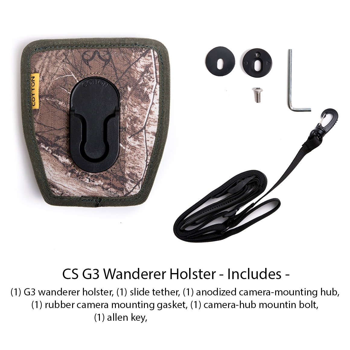 Cotton Carrier Wanderer Side Holster Camo