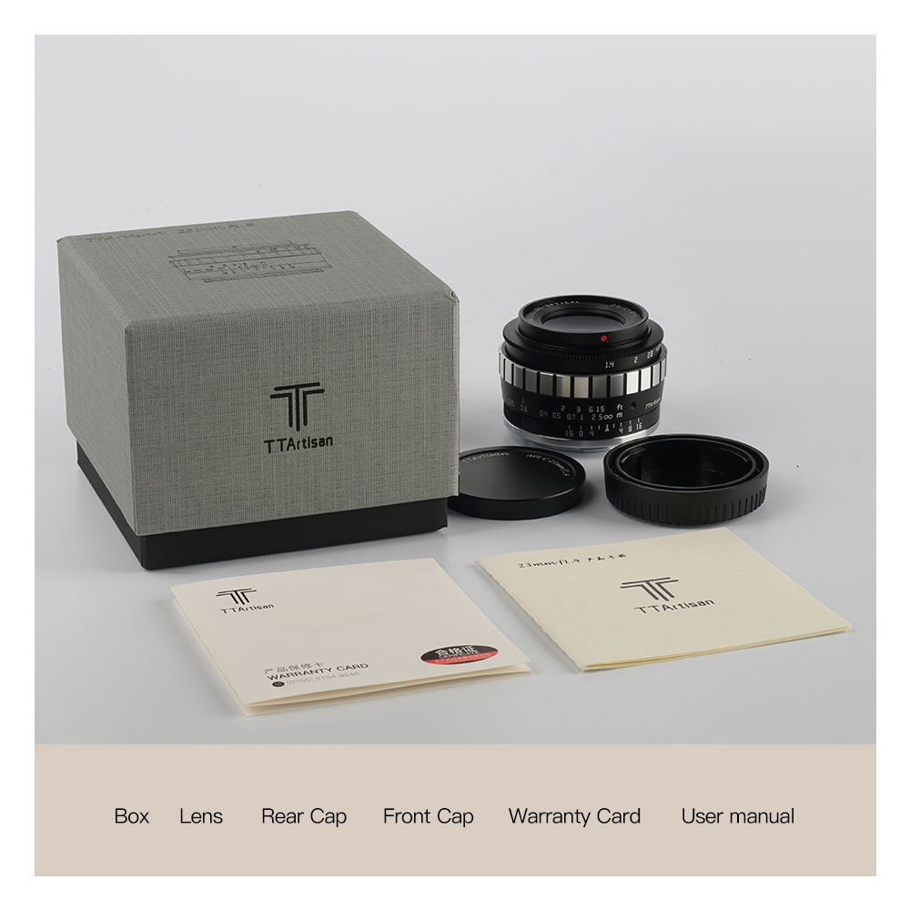 TTArtisan APS-C 23mm F/1.4 for EOS-M Black & Silver