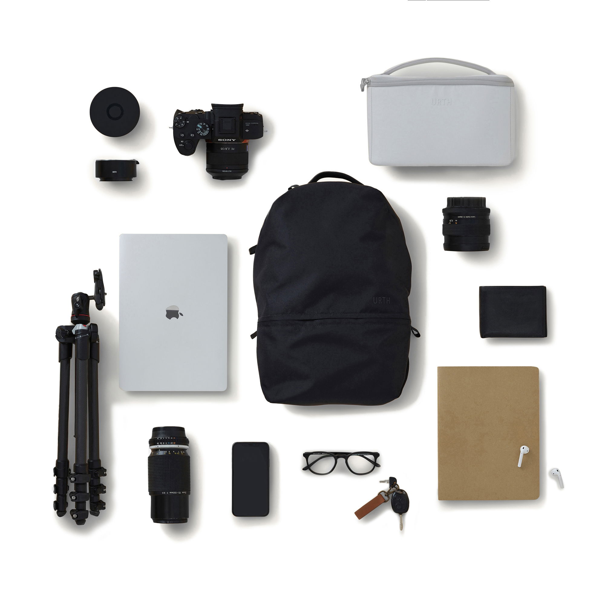 Urth Arkose 20L Backpack + Camera Insert (Black)