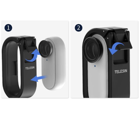 Telesin Insta360 Go 2  Adapter Mount Extension Beacket