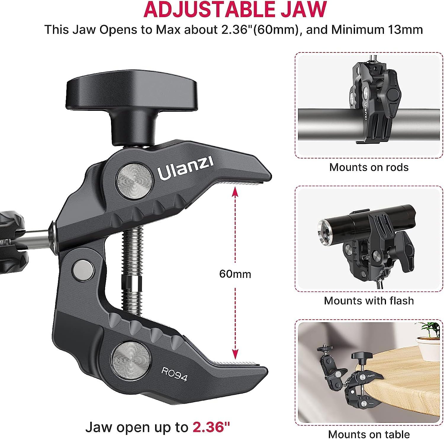 Ulanzi UURig Multi-functional Super Clamp(Aluminum alloy)