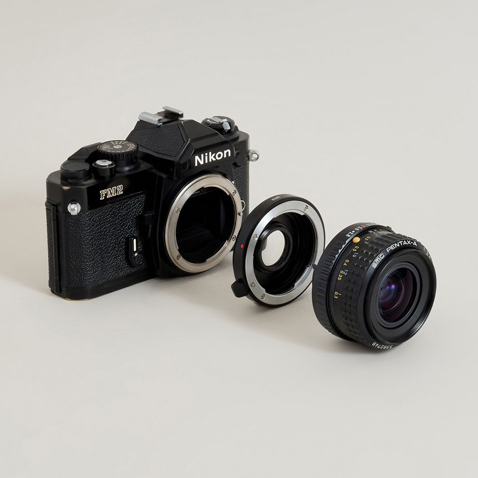 Urth Lens Adapter Pentax K Lens to Nikon F (Optical Glass)